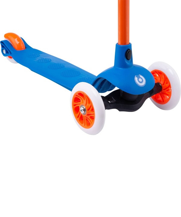 Самокат 3-х колесный RIDEX Hero blue/orange 120/80мм 18410 - фото 4 - id-p165111528