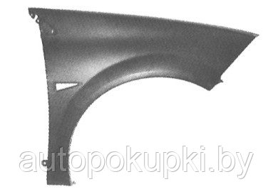 КРЫЛО ПЕРЕДНЕЕ (ПРАВОЕ) Renault Megane II 2002-2008, PRN10027AR