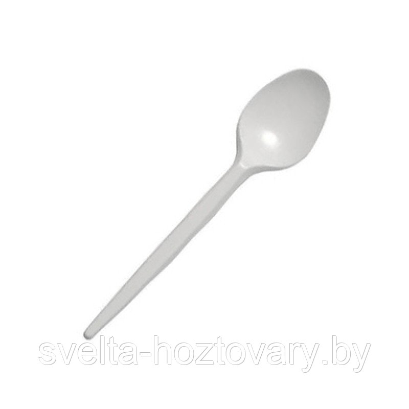 Ложки чайные пластиковые одноразовые, (100 шт/уп)