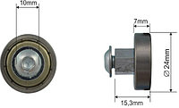 Ролик подшипниковый для сдвижной крыши Eco Lite, 24х7 мм,