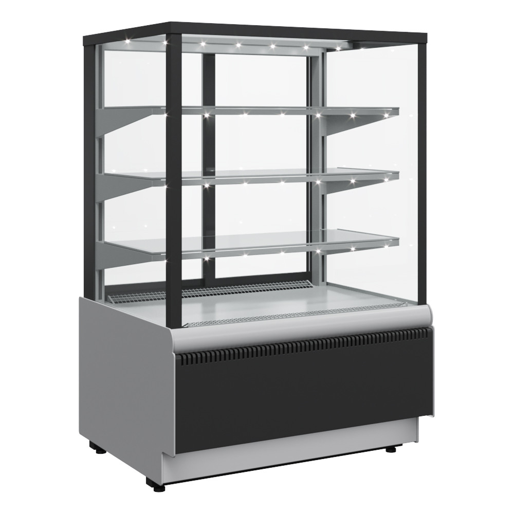 Витрина холодильная Carboma CUBE KC70 VV 0,6-1 STANDARD (ВХСв - 0,6д Carboma Cube Люкс) ТЕХНО