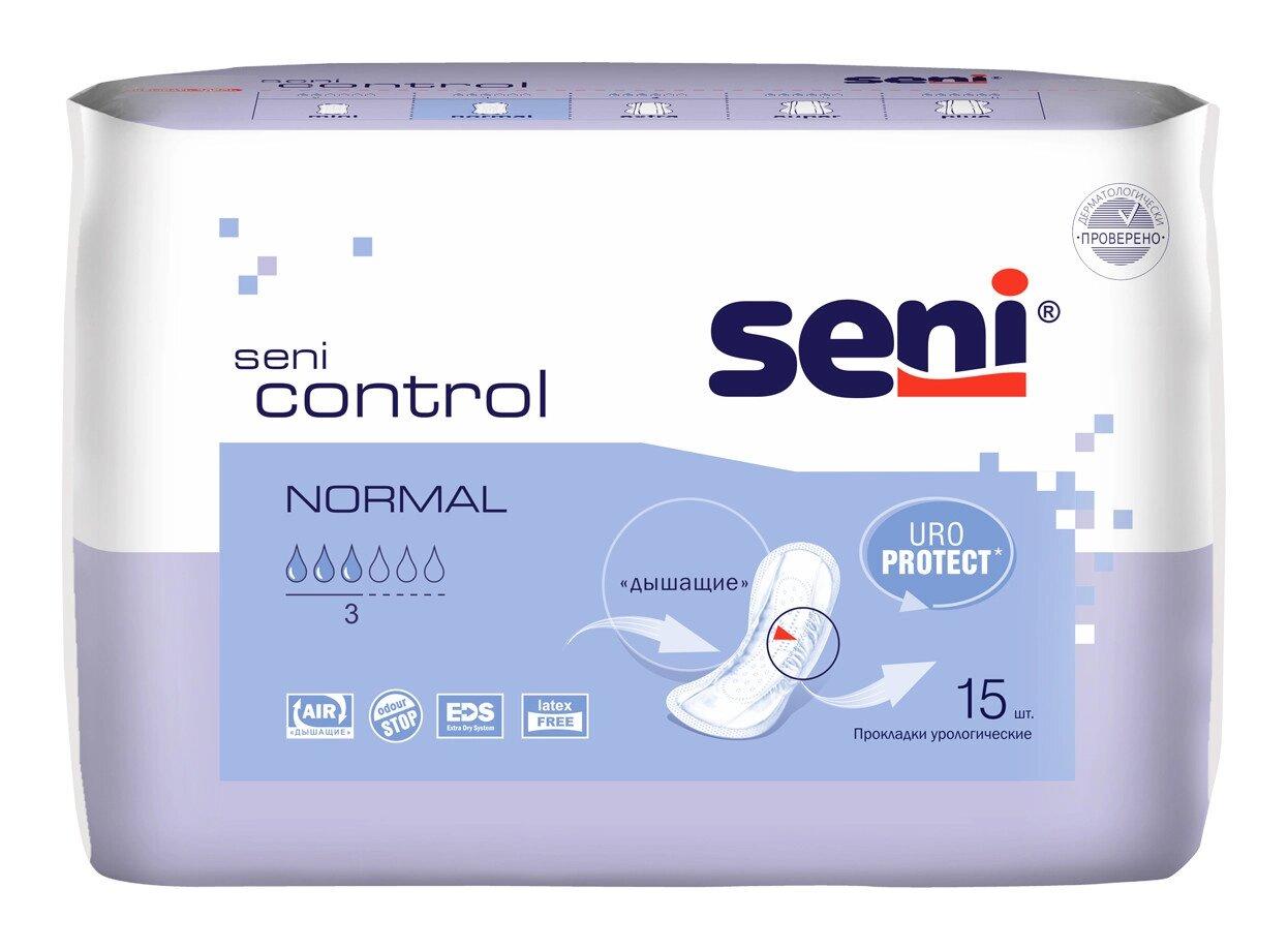 Прокладки урологические для женщин Seni Control Normal, 15 шт. - фото 1 - id-p165162861