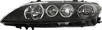 ПЕРЕДНЯЯ ФАРА (ЛЕВАЯ) Mazda 6 (GG, GY), 2005-2007, темный рефлектор, H1/H1/H3, ZMZ1148FL