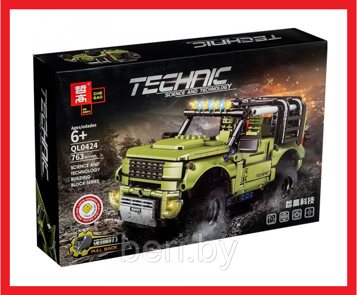 QL0424 Конструктор Technic Джип Внедорожник Ленд Ровер, 763 детали, Аналог Лего