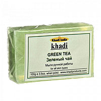 Натуральное Мыло Зелёный Чай Khadi India Green Tea, 100г - ручная работа