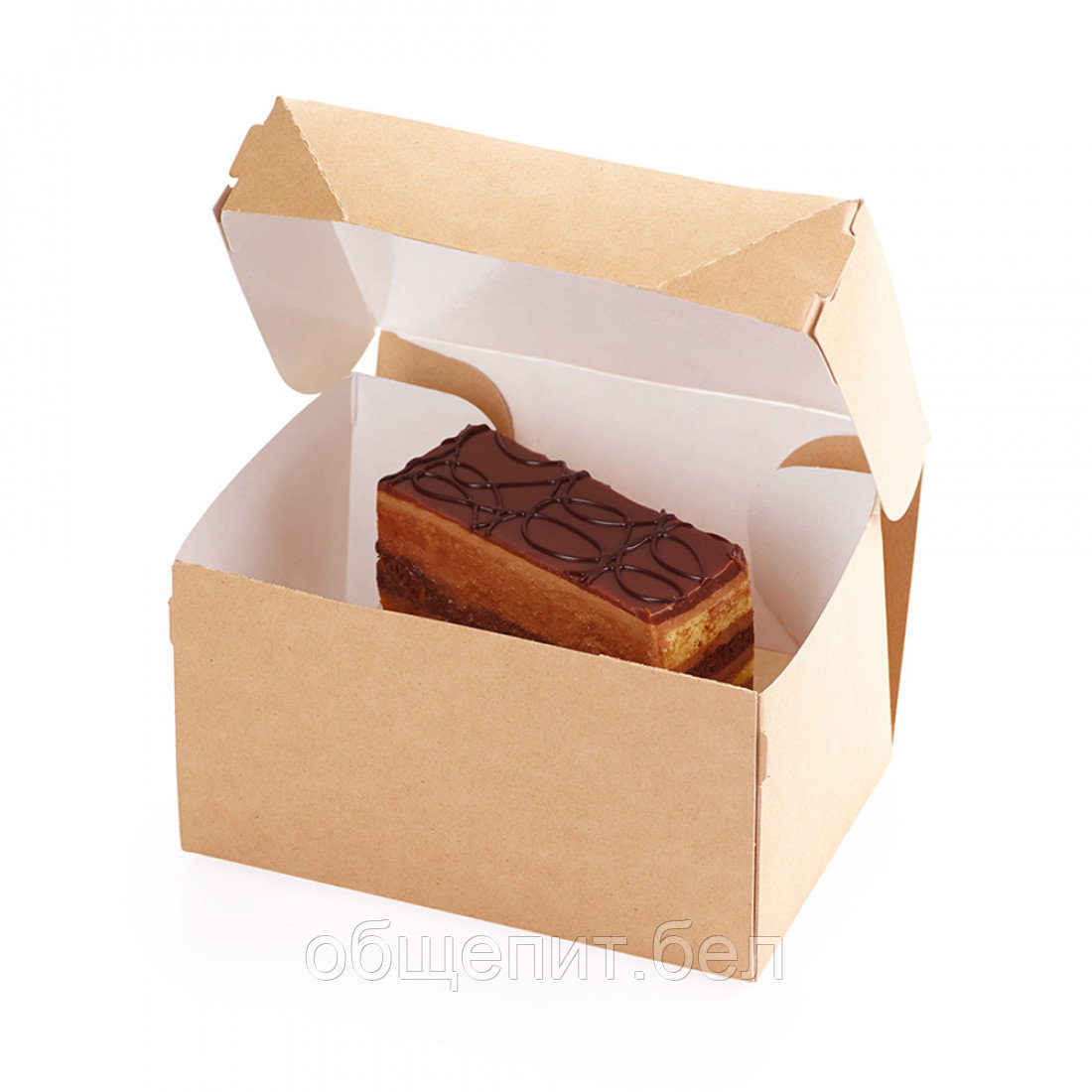 Коробка для десерта без окна 1200 мл CANDYBOX1200 (200шт./кор.) - фото 1 - id-p165229449