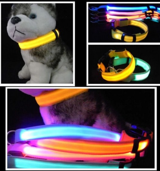 Светящийся ошейник для собак (3 режима) Glowing Dog Collar - фото 5 - id-p96704540