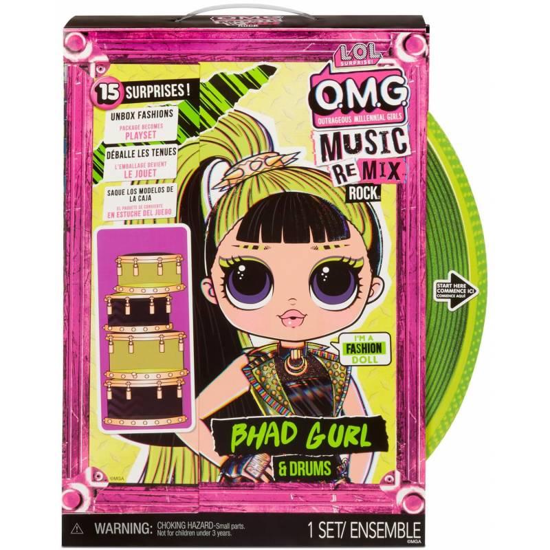 Кукла LOL Surprise OMG Music Remix Rock Frame Queen и ударные 577584 - фото 3 - id-p165229522