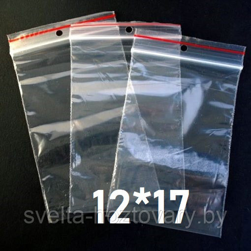 Пакет ПВД с замком Zip-Lock 120мм*170мм ( упаковка 100 шт) - фото 1 - id-p165230112