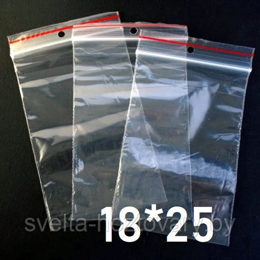 Пакет ПВД с замком Zip-Lock 180мм*250мм ( упаковка 100 шт) - фото 1 - id-p165230209