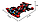 QL0434 Конструктор Technic "Экстремальные гонки: Красный ураган", 398 деталей, Аналог Лего, фото 4