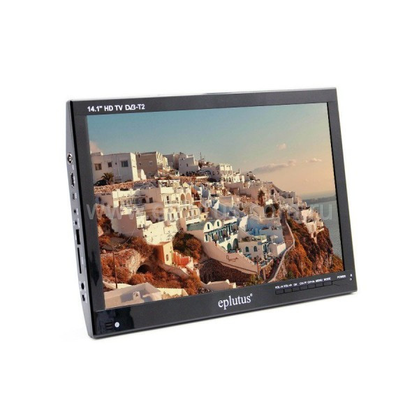 Портативный телевизор Eplutus EP-143T 14,1" (с цифровым ТВ-тюнером DVB-T2)