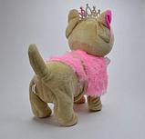 Интерактивная игрушка собачка-робот Chi-Chi love сумочкой Розовая меховая, фото 5