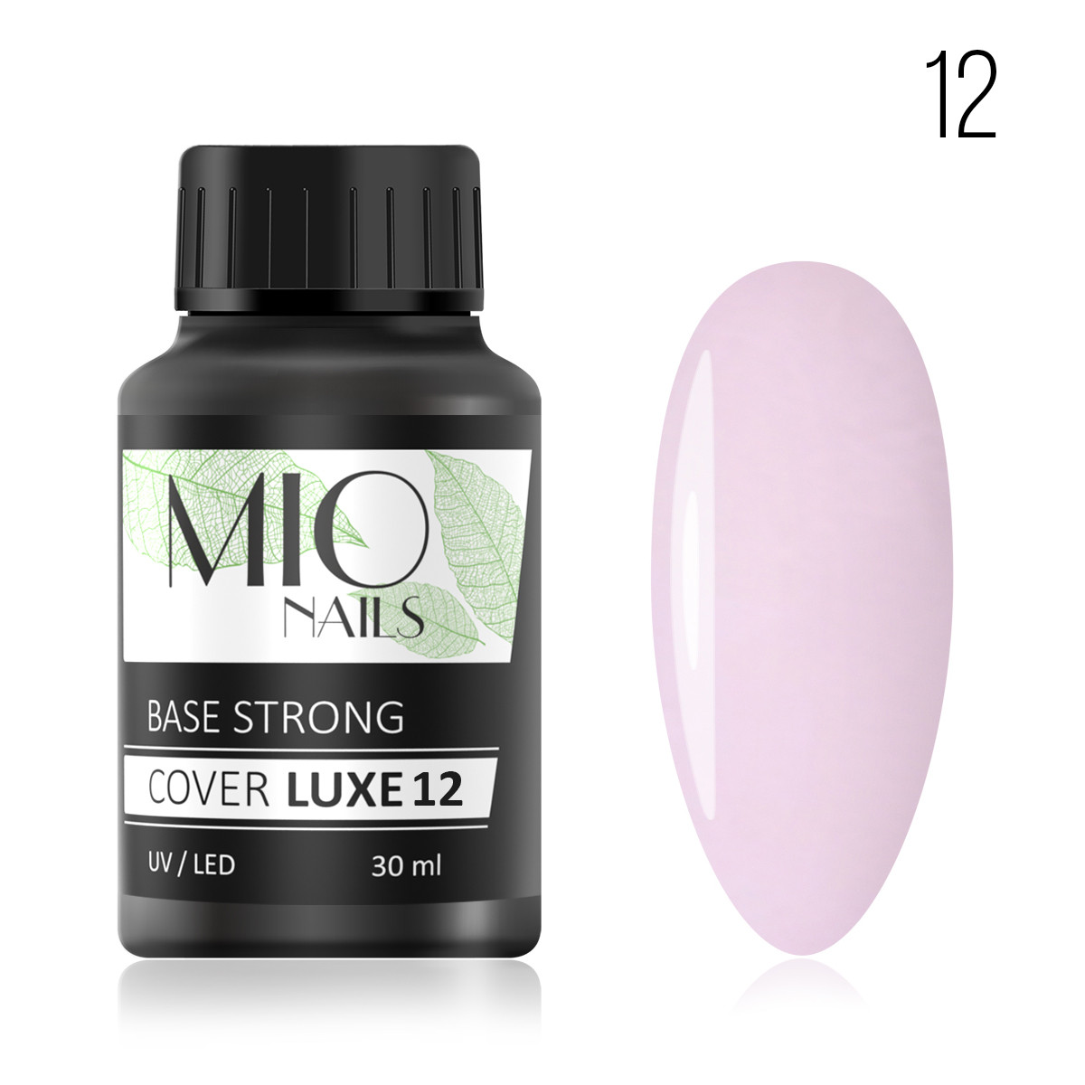 Жесткая база Cover Strong LUXE  МIO Nails тон 12, 30 мл