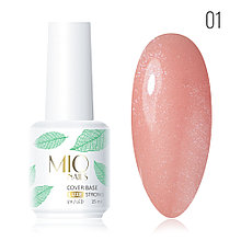 База Mio Nails SHIMMER COVER BASE STRONG LUX тон 1 (база с шиммером) 15 мл.