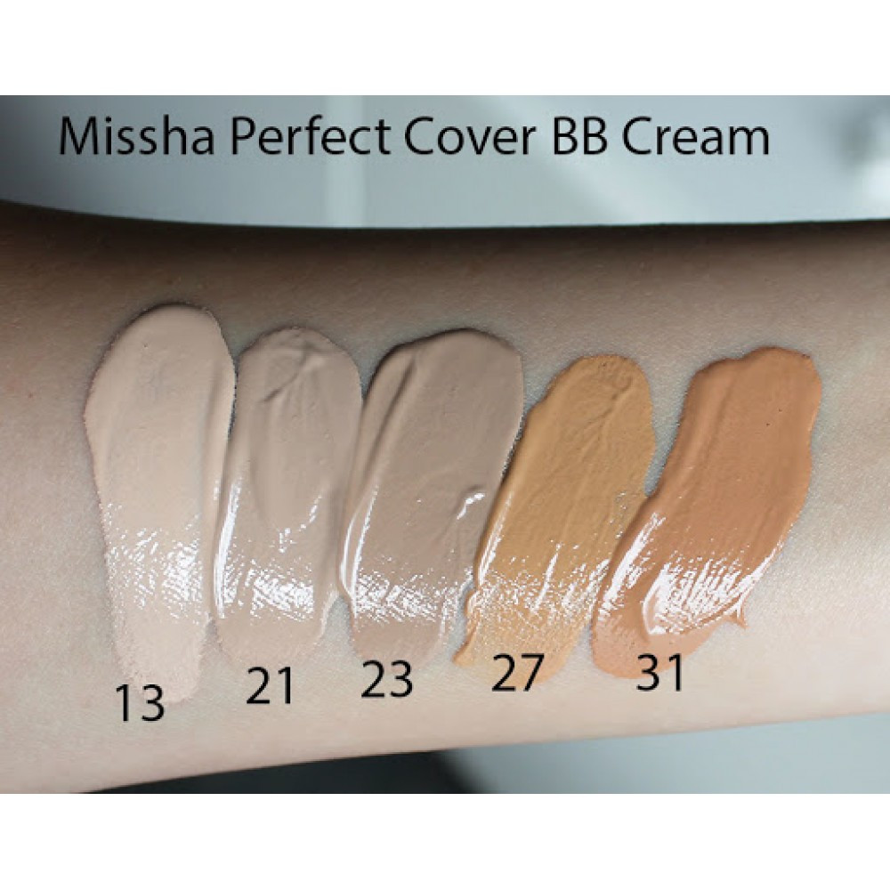 (ТОН 13)ББ КРЕМ MISSHA M PERFECT COVER BB CREAM SPF42/PA+++ - 50ml - фото 2 - id-p165251833