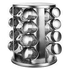 Набор для специй подставке из нержавеющей стали, 16 емкостей