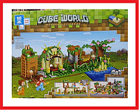 QL0568 Конструктор My World, 298 деталей, Аналог Лего, Майнкрафт, Zhe Gao