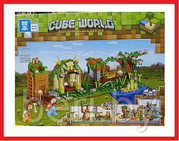 QL0568 Конструктор My World, 298 деталей, Аналог Лего, Майнкрафт, Zhe Gao