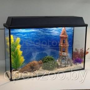 Аквариум Aqua Ширма на 50 л. готовый комплект с оборудованием и декором
