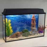 Аквариум Aqua Ширма на 50 л. готовый комплект с оборудованием и декором