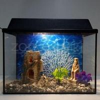 Аквариум Aqua Ширма на 30 л. готовый комплект с оборудованием и декором