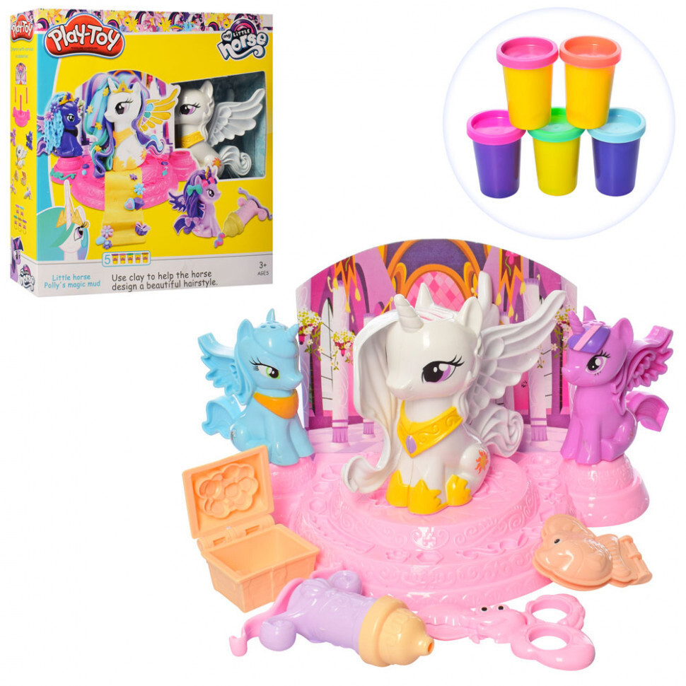 Игровой набор пластилина Play-Toy набор Пони My Little Pony SM8037