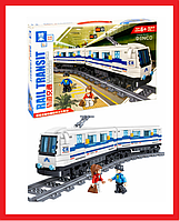 QL0319 Конструктор ZHE GAO "Скоростной пассажирский поезд", 476 дет, аналог LEGO Лего поезд