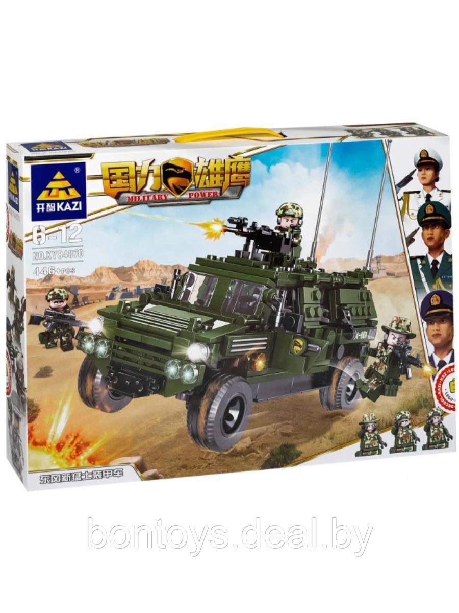 Детский конструктор аналог Лего Военная машина Джип
