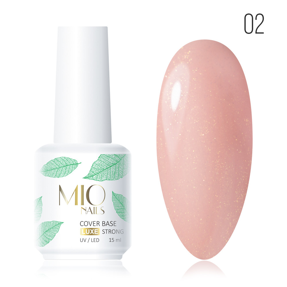 База Mio Nails  SHIMMER COVER BASE STRONG LUX тон 2 ( c шиммером) 15 мл