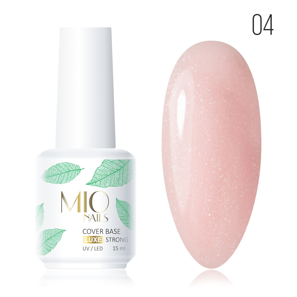 База Mio Nails SHIMMER COVER BASE STRONG LUX тон 4 ( с шиммером) 15 мл.