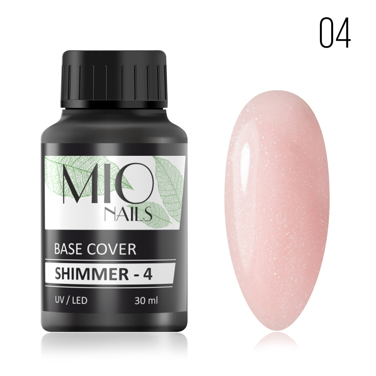 База Mio Nails SHIMMER COVER BASE STRONG LUX тон 4 (с шиммером) 30 мл.