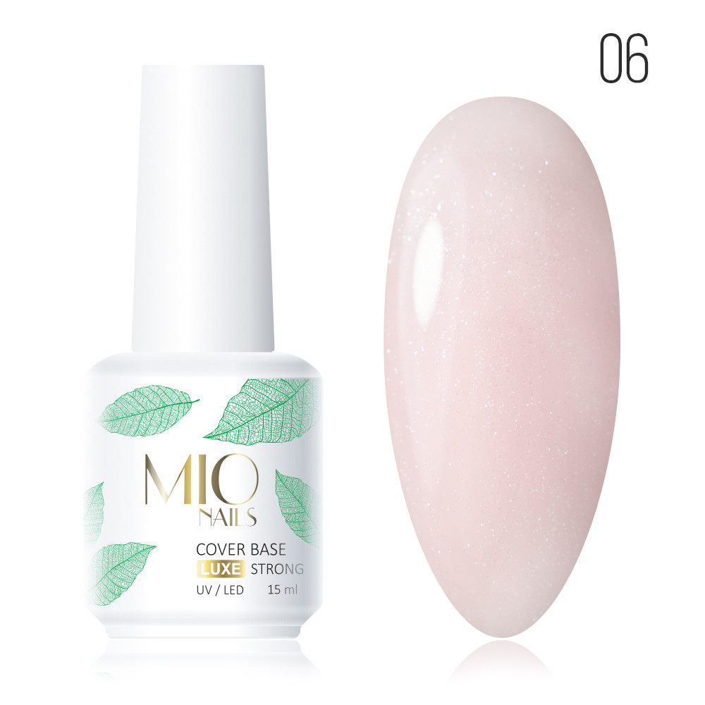 База Mio Nails SHIMMER COVER BASE STRONG LUX тон 6 ( с шиммером) 15мл