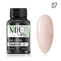 База Mio Nails SHIMMER COVER BASE STRONG LUX тон 7 (с шиммером) 30 мл.