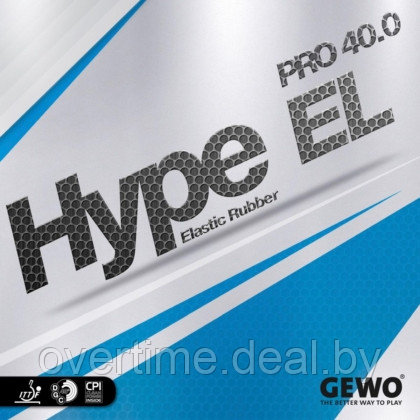 Накладка д/ракетки н/т GEWO Rubber Hype EL Pro 40.0 bl 2.1 mm - фото 1 - id-p164866891