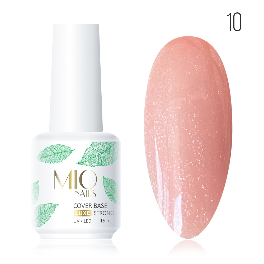 База Mio Nails SHIMMER COVER BASE STRONG LUX тон 10 (с шиммером) 15 мл.