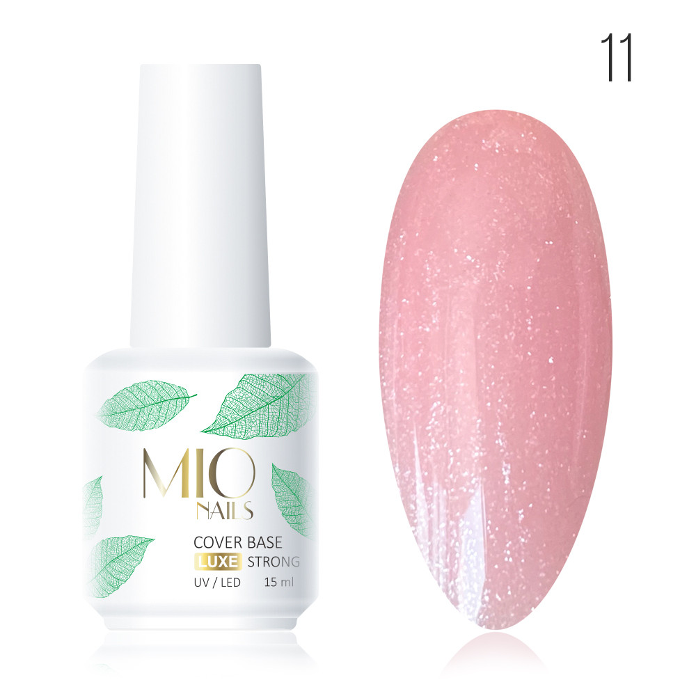 База Mio Nails SHIMMER COVER BASE STRONG LUX тон 11 (с шиммером) 15 мл.