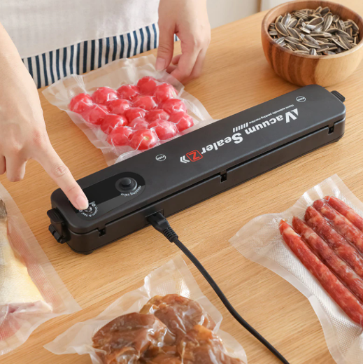 Вакуумный упаковщик (запайщик) продуктов Vacuum Sealer S (2 режима работы +10 пакетов в подарок) - фото 2 - id-p165282897