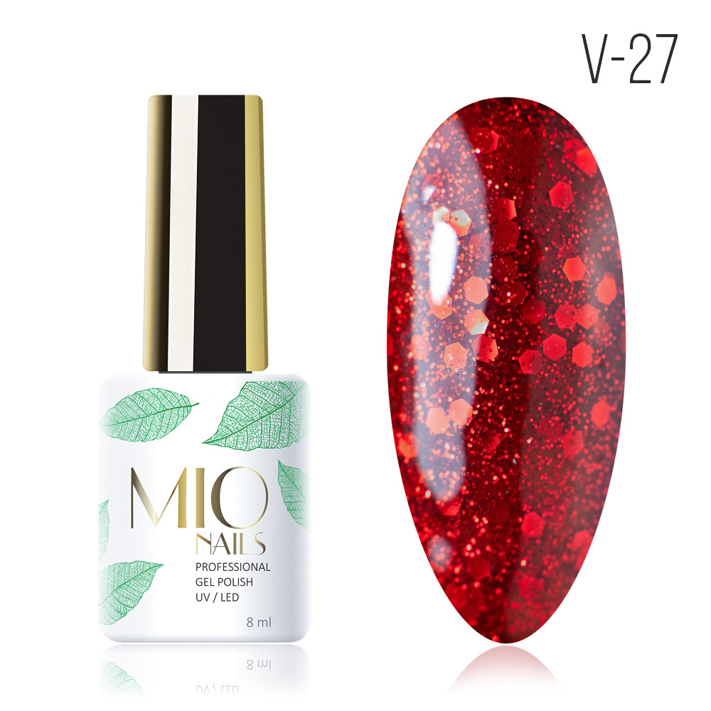 Гель-лак MIO nails, V-27 Страсть, 8 мл