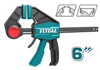 Струбцина быстрозажимная 63x150мм, надежная фиксация TOTAL THT1340601