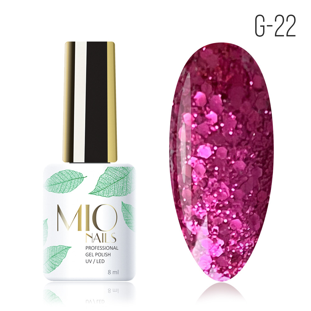 Гель-лак MIO nails, G-22 Сияние Мадженты, 8 мл