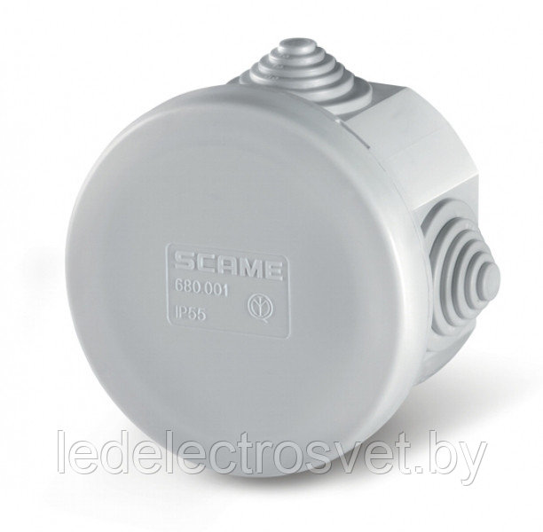 Коробка разветвительная круглая SCABOX 65х35mm, IP55