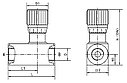 Дроссель односторонний с обратным клапаном G1/8, фото 2