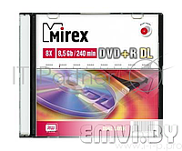 Диск DVD+R Mirex 8.5 Gb, 8x, Slim Case (1), Dual Layer (1/50)