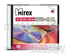 Диск DVD+R Mirex 8.5 Gb, 8x, Slim Case (1), Dual Layer (1/50)