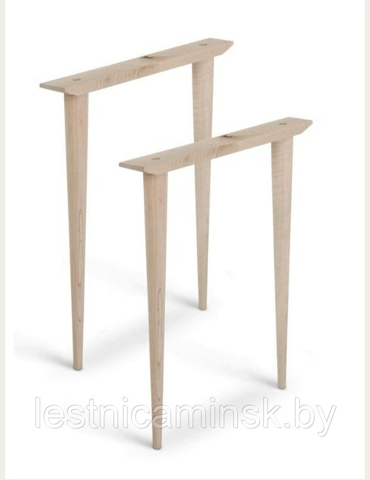 Мебельные опоры (МО 5 ) для стола из дуба или ясеня. Ширина 500 мм. Высота 720 мм. Шлифованные под покрытие.