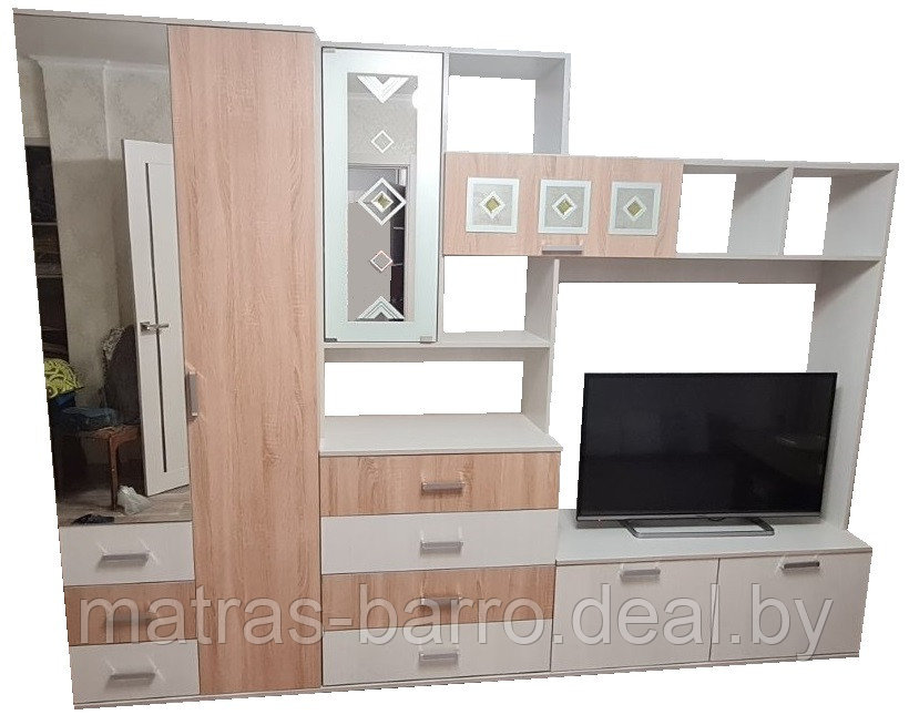 Шкаф 2-х створчатый Белла с зеркалом - фото 3 - id-p165309047