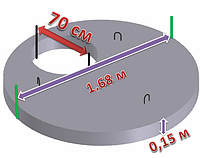 Крышка колодца 1,5 м