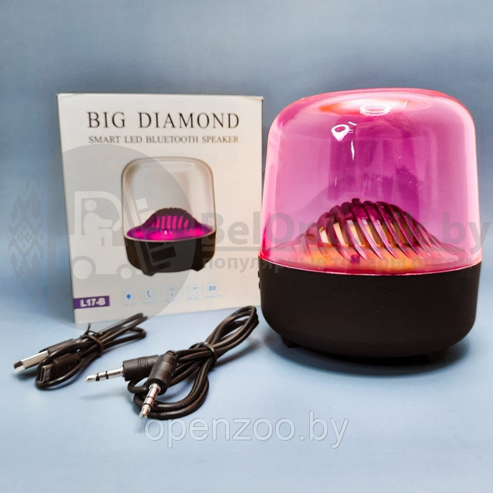 Беспроводная портативная акустическая колонка Bluetooth Big Diamond Синяя - фото 3 - id-p165327419