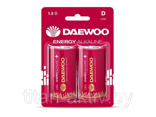 Батарейка D LR20EA-2B 1,5V alkaline 2021 BL-2шт DAEWOO ENERGY - фото 1 - id-p164805612